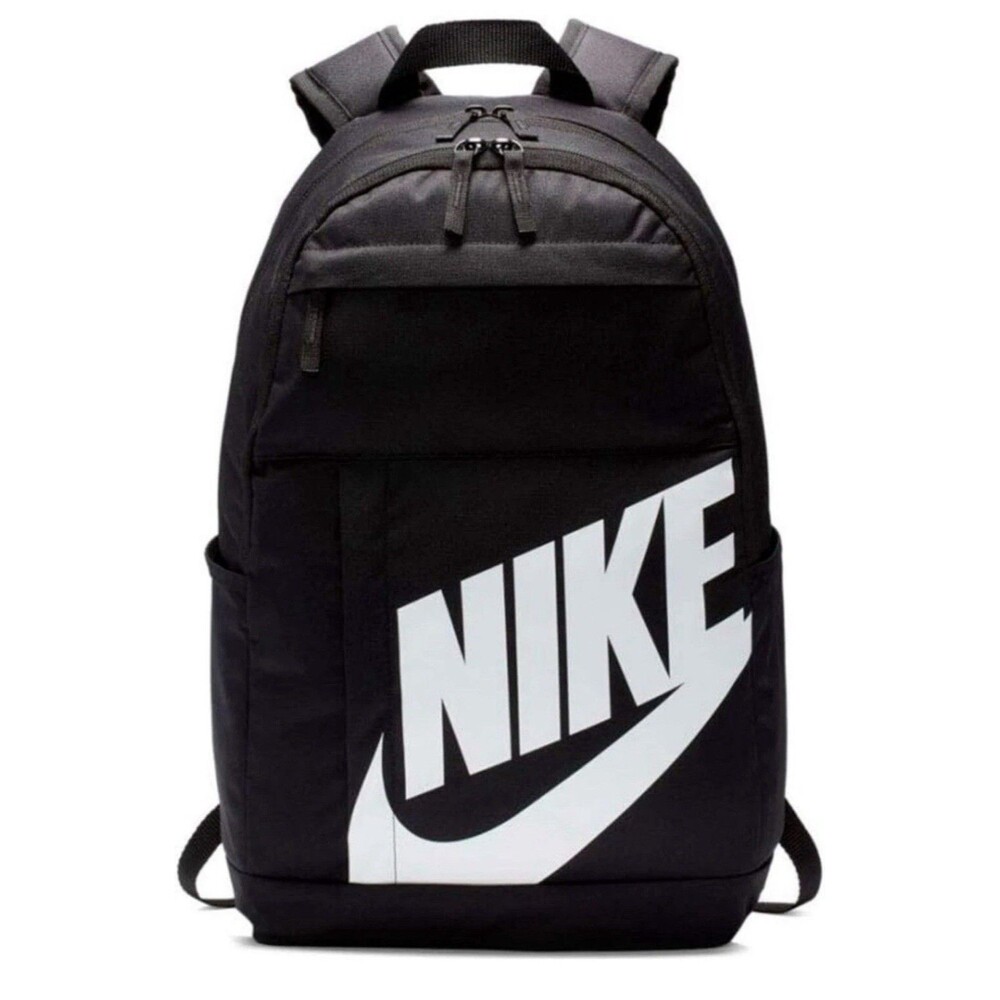 Nike Elemental 21L Backpack Black-White Swoosh Logo School/Work/Gym NWT